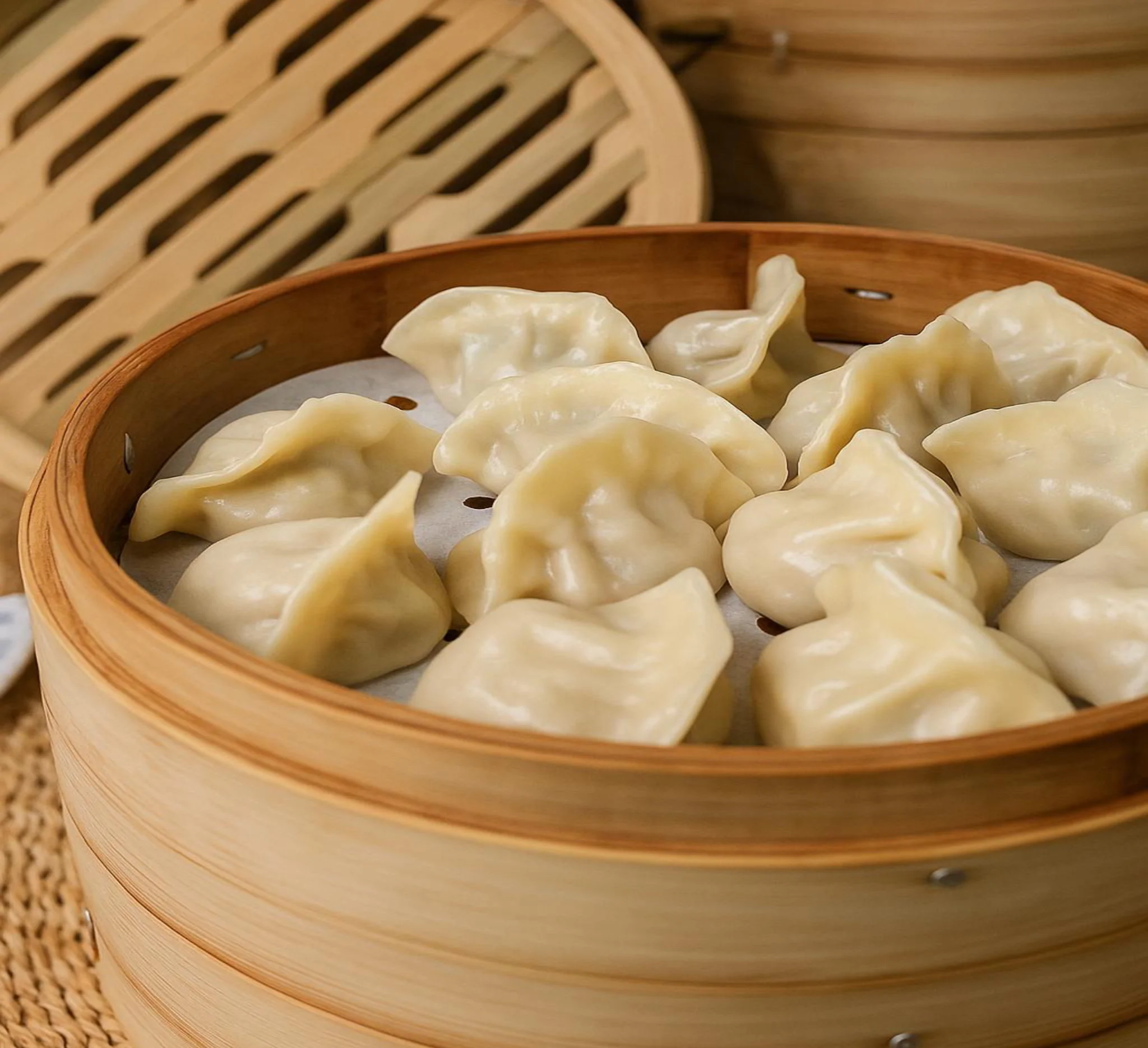 Lion’s Mane dumplings served fresh as a delicious gluten free dumpling option